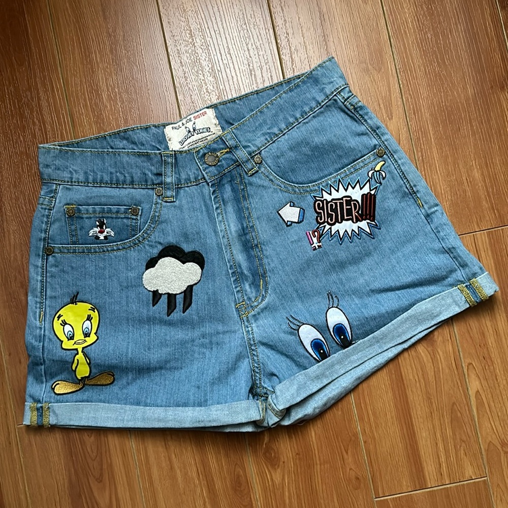 [New] Paul and Joe sister denim shorts